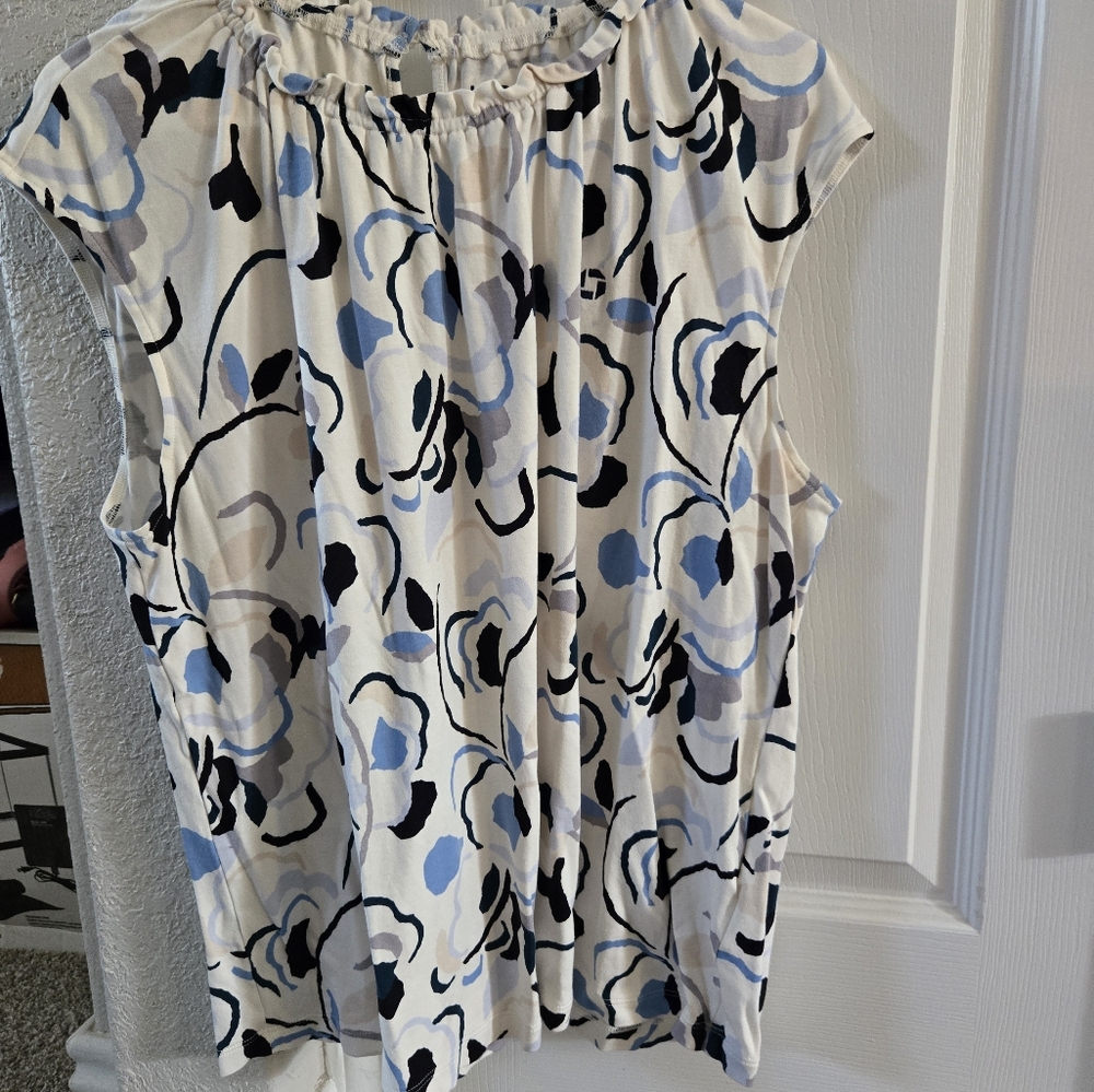 Floral Print Ruched Chase Top